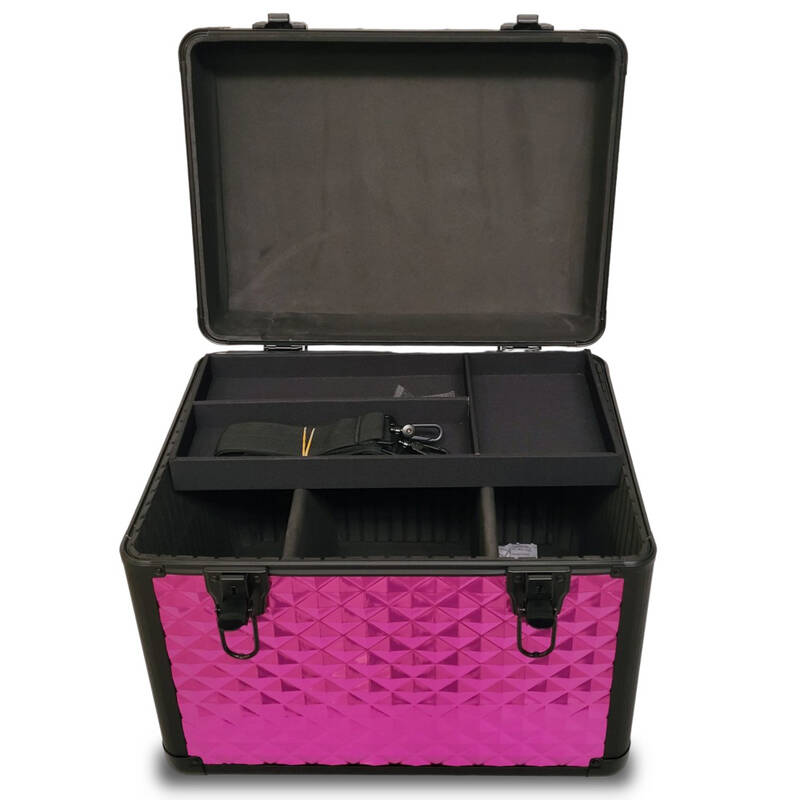 KOTAI Trim Case – professioneller Koffer für Pflegezubehör, Pink-Schwarz