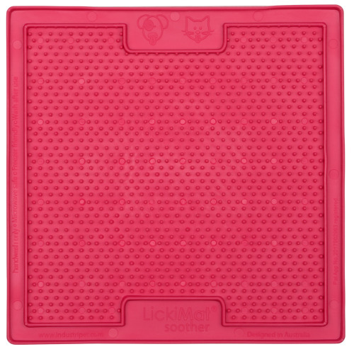 LickiMat Classic Soother- eine Hundeleckmatte, weich Pink