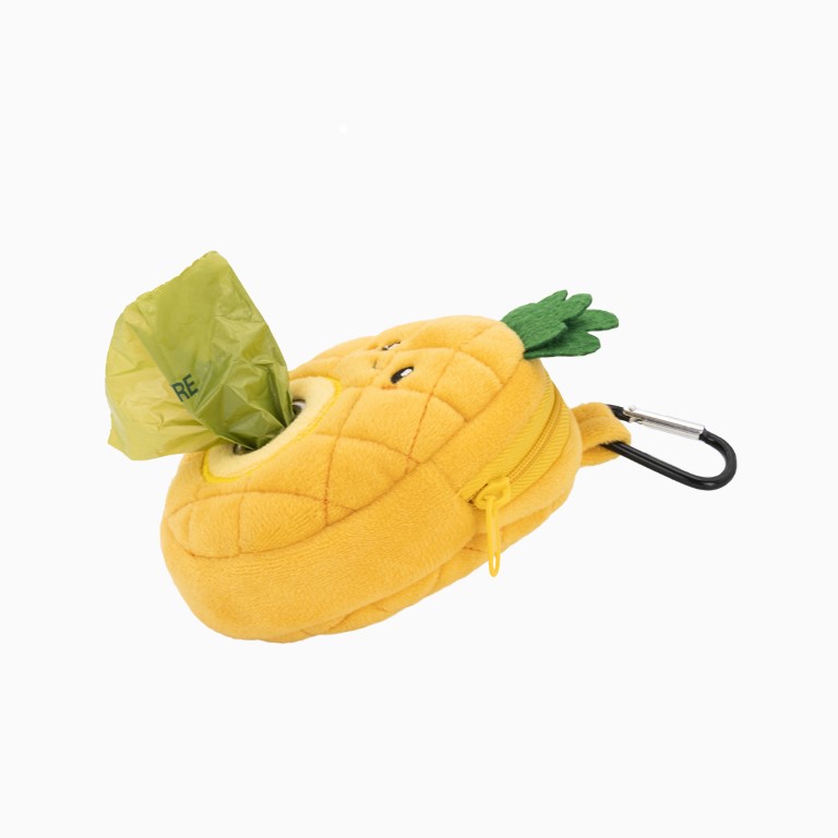Ananas-Kotbeutelspender incl. eine Kotbeutel-Rolle