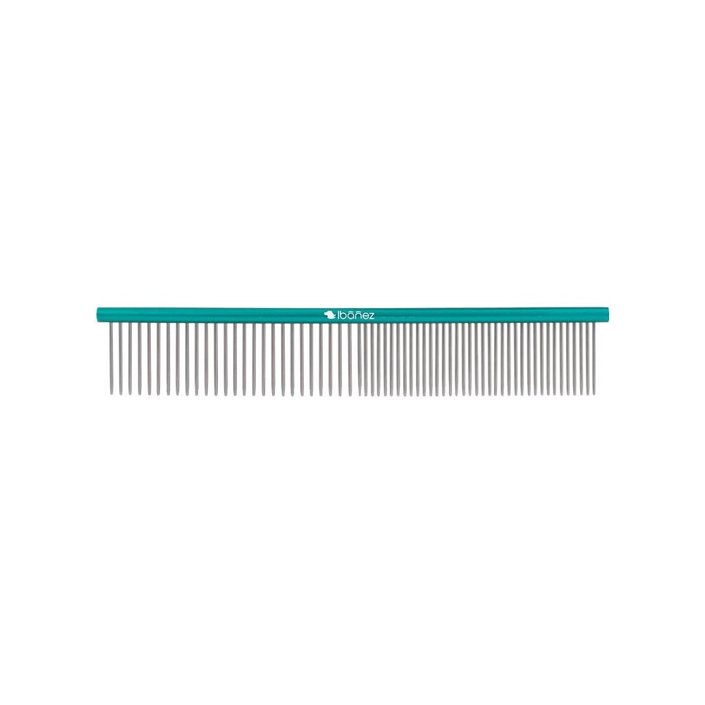 IBÁÑEZ® Leichter doppelseitiger Metallkamm - 19 cm / Zinken 2,7 cm