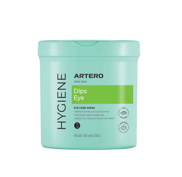 ARTERO® Augenreinigungs-Fingerlinge für Hunde Dose mit 50 Stück