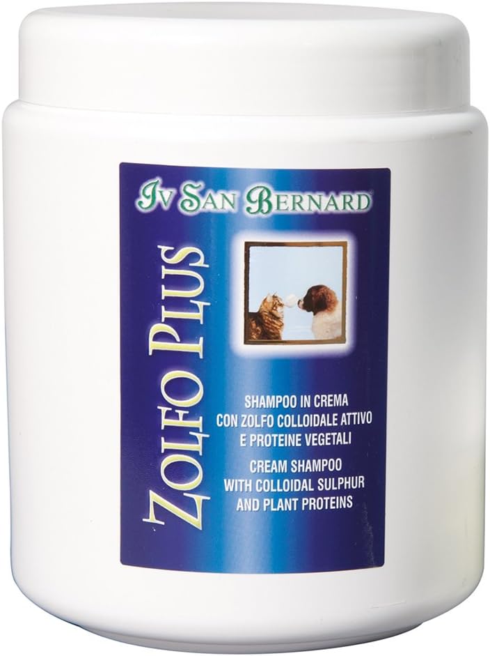 Iv San Bernard  Mineral Complex Shampoo Creme Zolfo Plus gegen Flöhe, Milben, Schuppen und Hautirritationen