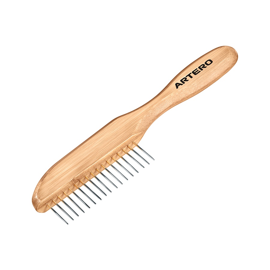 ARTERO® Kamm "Tango" mit langen Zinken und Bambusgriff - grob mit 17 Zinken