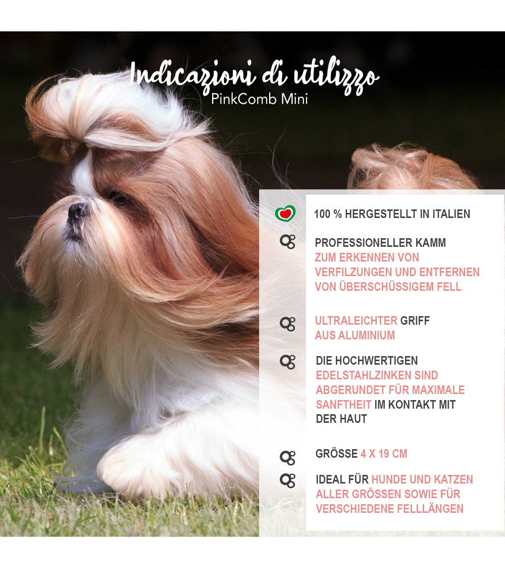 Yuup!® "PinkComb" Professioneller doppelseitiger Frisierkamm in 2 Längen  19 cm / 25 cm