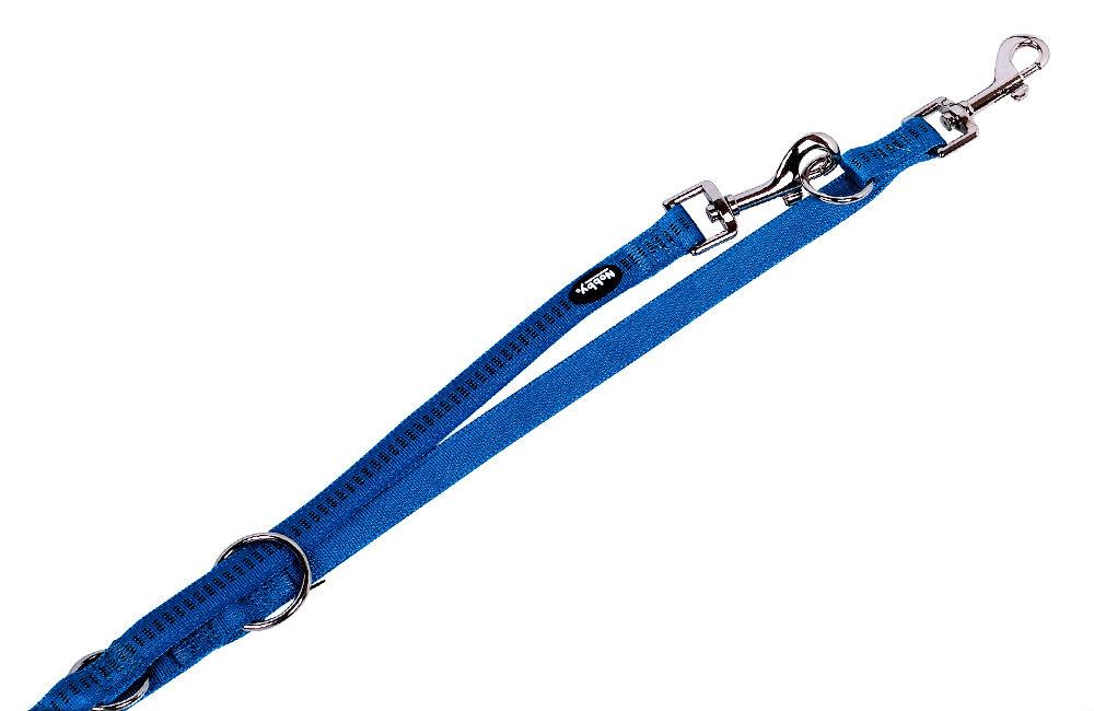 Führleine "Soft Grip" dunkelblau  3fach verstellbar