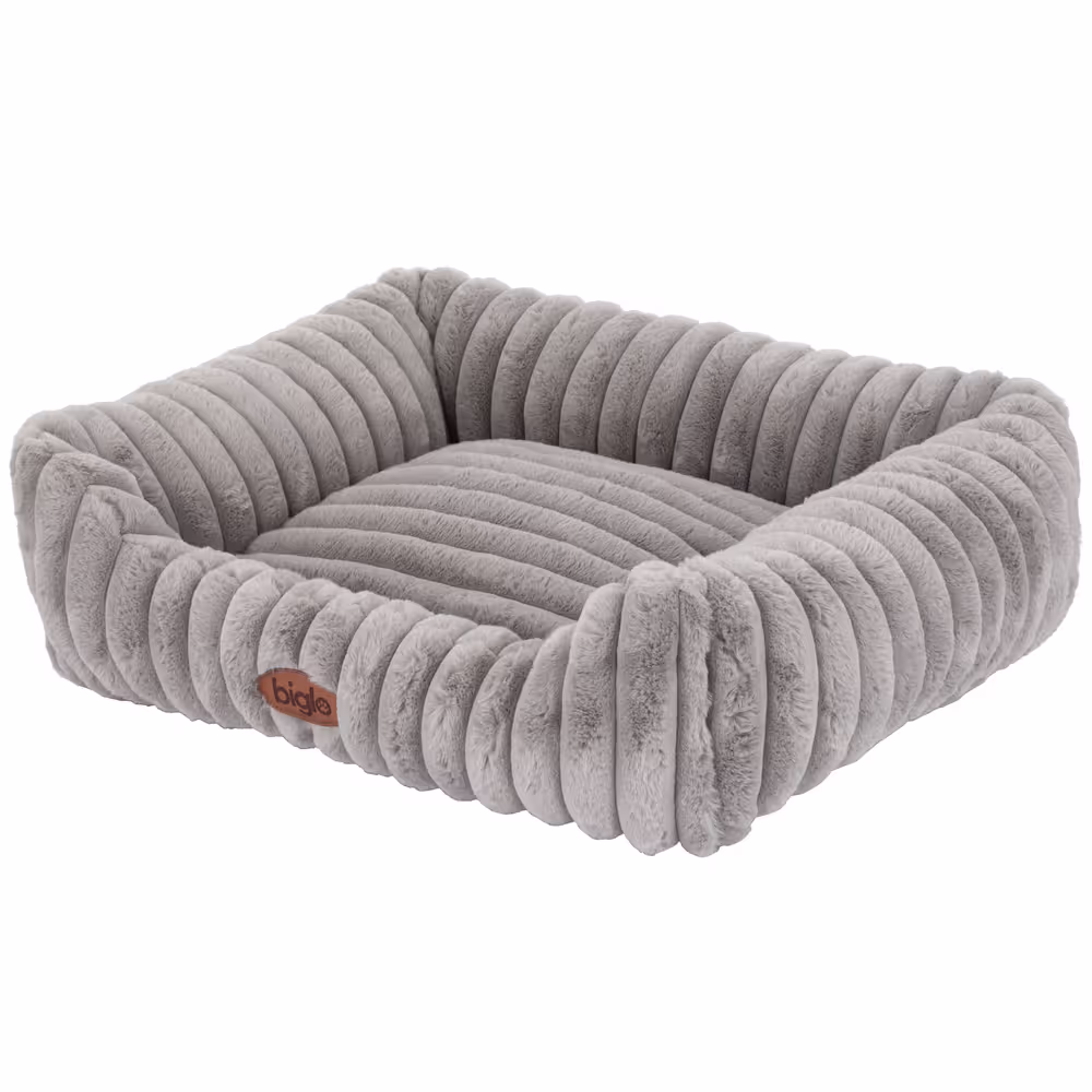 Biglo Bed Cobe Grey – bequemes und weiches Bett, Hundesofa grau