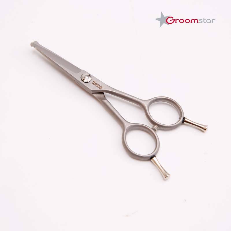 Groomstar - gerade und sichere Pflegeschere 4,5" microschliff