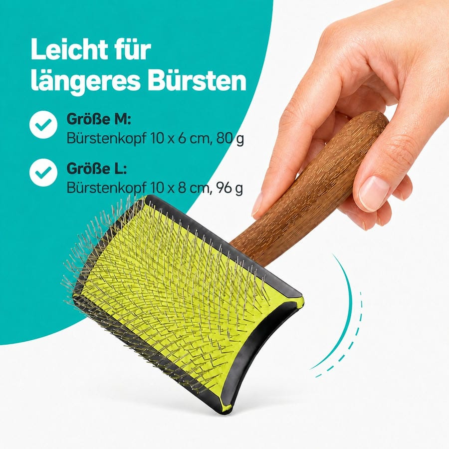 Artero Maya – Gebogene Zupfbürste (Limette)