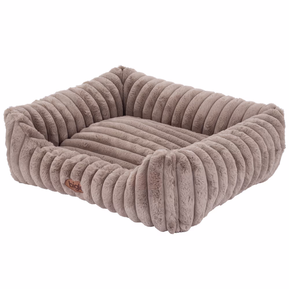 Biglo Bed Cobe Grey – bequemes und weiches Bett, Hundesofa Mokka