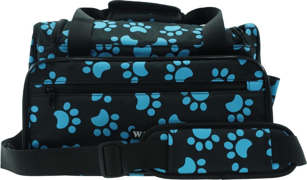 Pfötchen Tasche, NEUES Design schwarz/blau