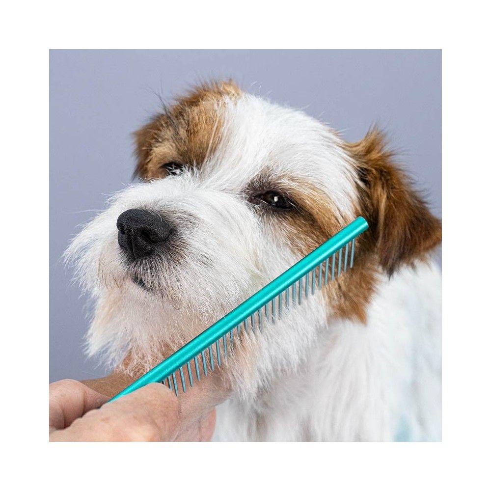IBÁÑEZ® Leichter doppelseitiger Metallkamm - 19 cm / Zinken 2,7 cm