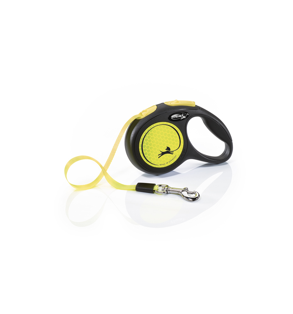 Flexi NEW NEON Gurt  M 5 m