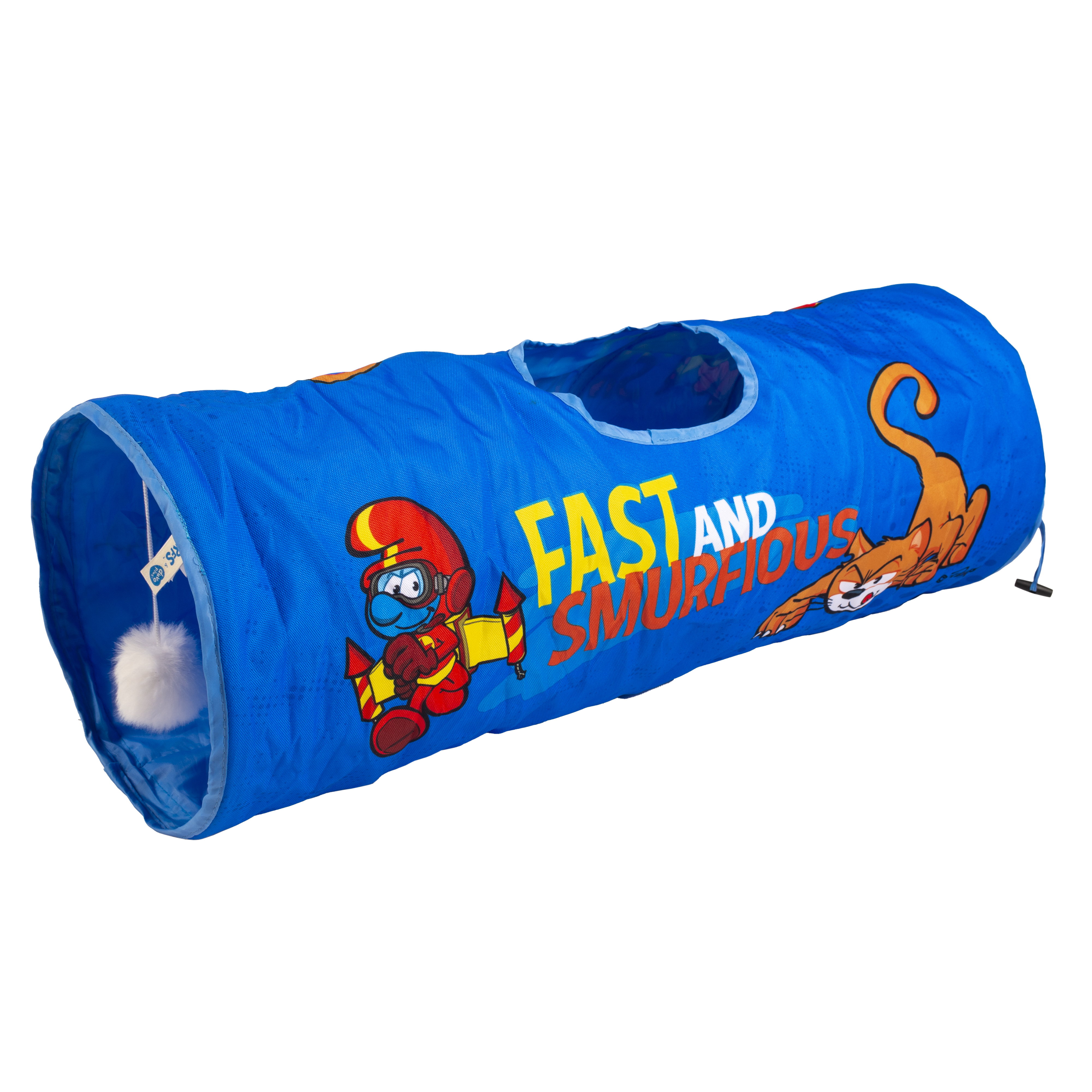 Jetpack schlumpf Tunnel blau für HUndewelpen und Katzen