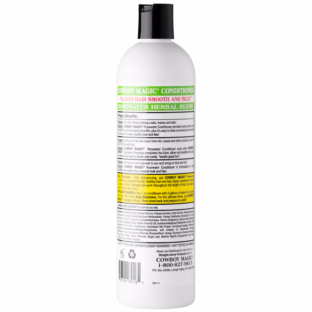 Cowboy Magic Rosewater Conditioner / Feuchtigkeitsspendende Fellpflege für Hunde, Katzen und Pferde