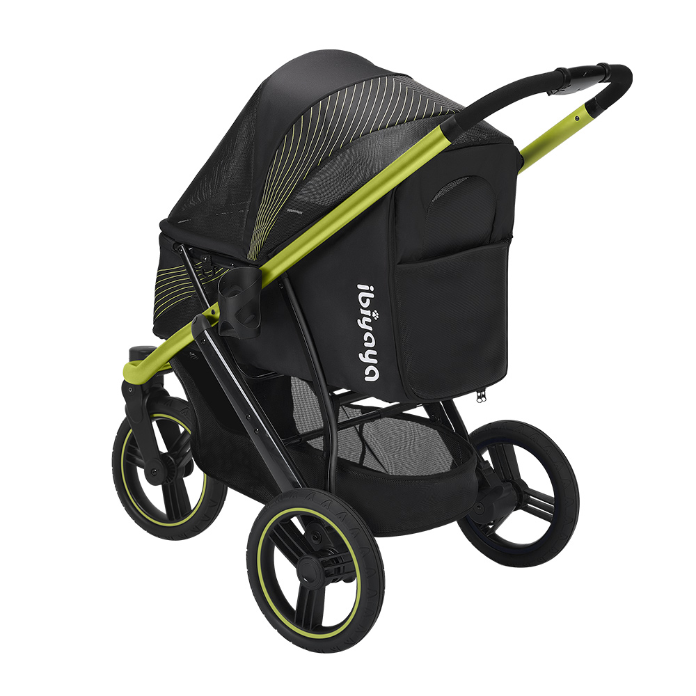 Ibiyaya® Hundebuggy "The Beast" - FS2149-B - Jet Black