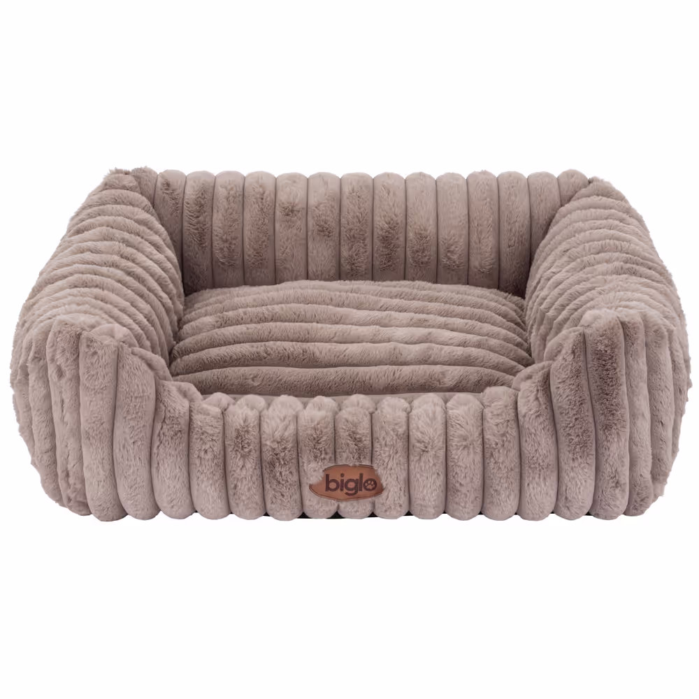 Biglo Bed Cobe Grey – bequemes und weiches Bett, Hundesofa Mokka