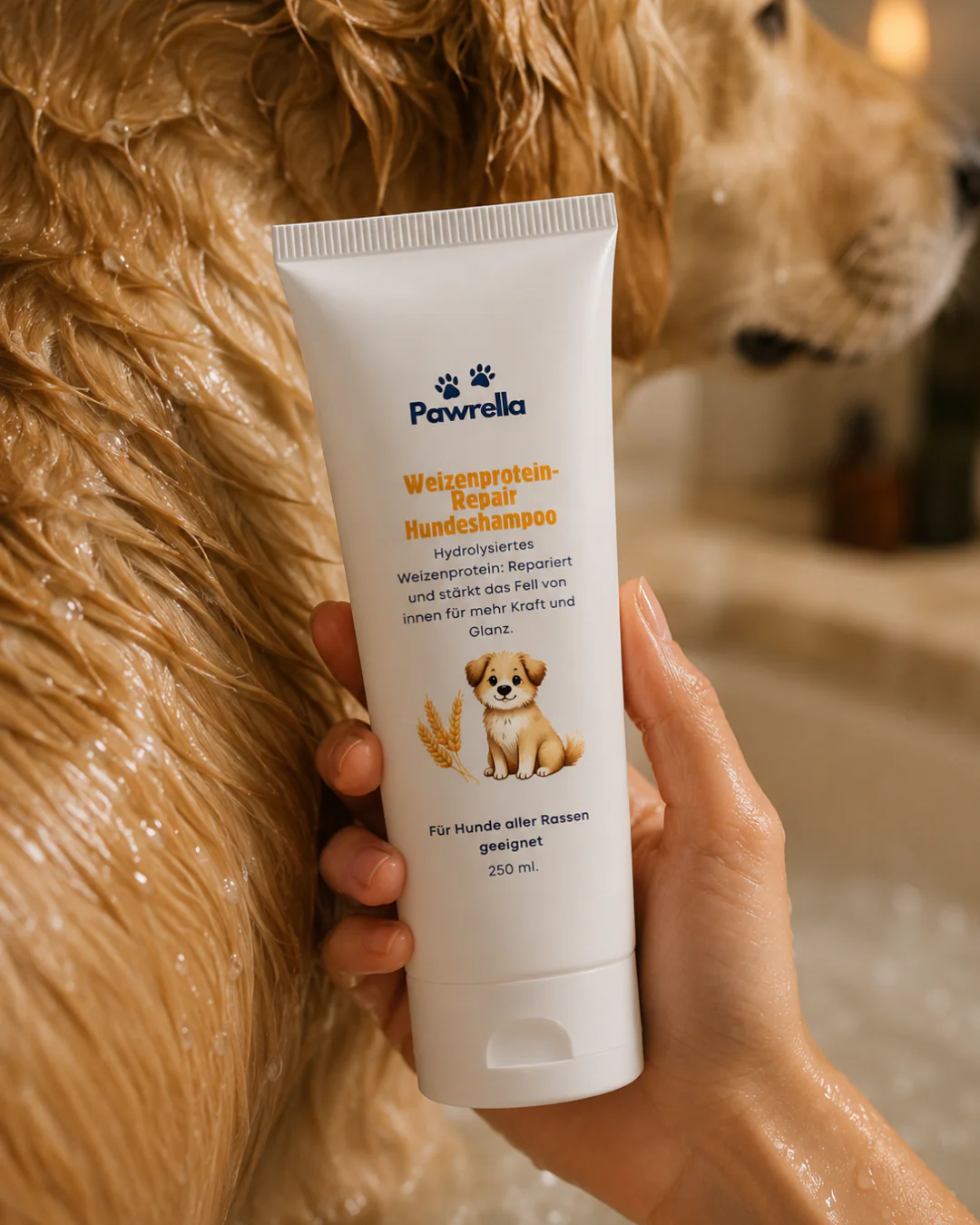 Pawrella Weizen Protein Repair Hundeshampoo 250 ml