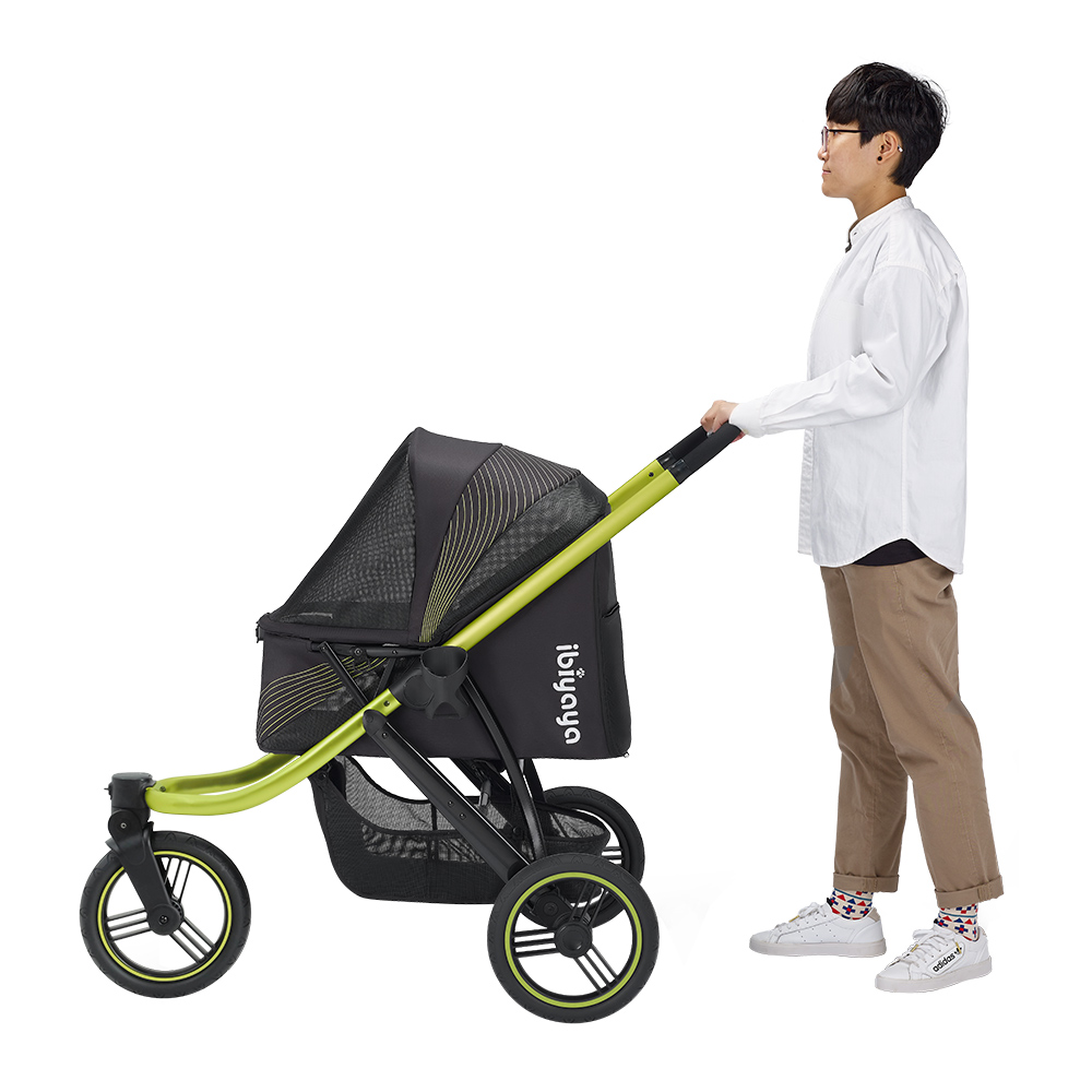 Ibiyaya® Hundebuggy "The Beast" - FS2149-B - Jet Black