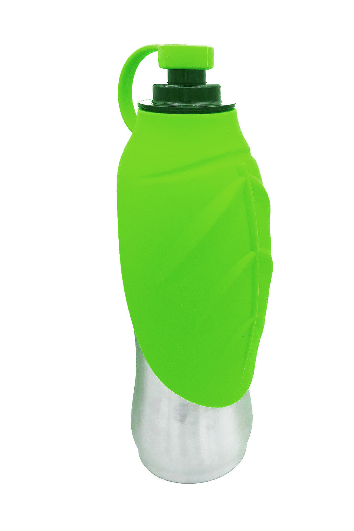 Hunde-Wasserflasche aus Edelstahl mit faltbarer Trinkschale