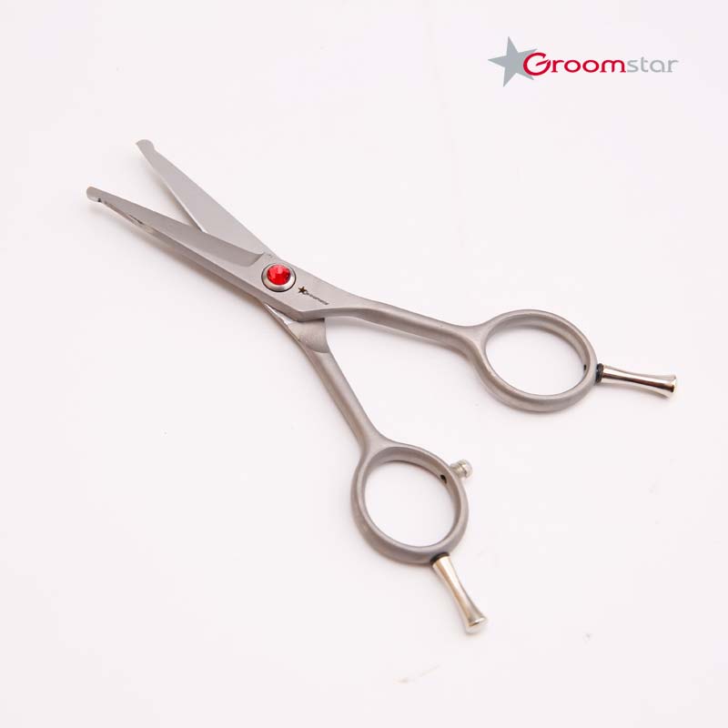 Groomstar - gerade und sichere Pflegeschere 4,5" microschliff
