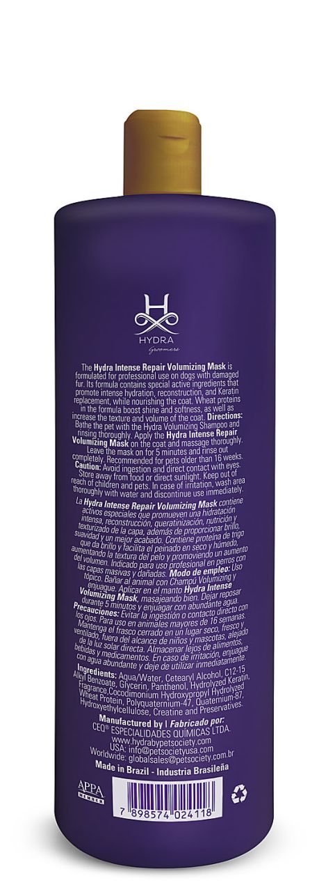 HYDRA INTENSE REPAIR VOLUMIZING MASK 480 ml