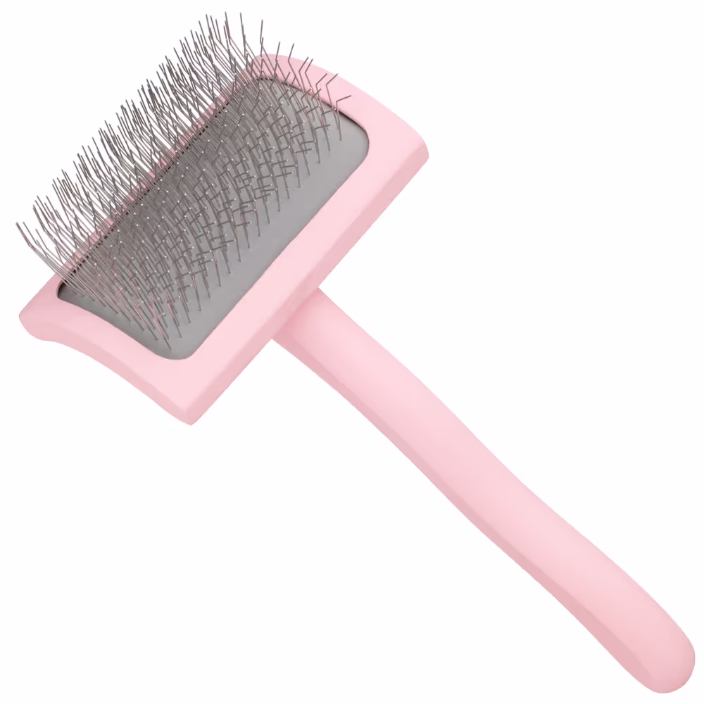 Blovi Medium Wooden Slicker Brush -mittlere Zupfbürste mit langen 25-mm-Stiften