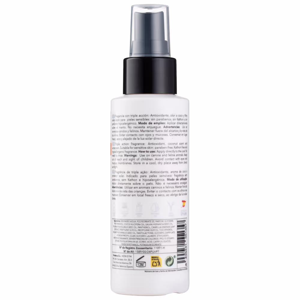 PSH Coconut Fragrance 3in1 100ml - zartes Parfüm und Spray für Hunde und Katzen, mit Sonnenschutz 100 ml