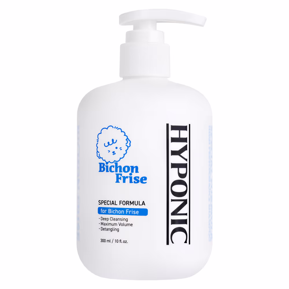 Hyponic Hyponic Bichon Frisé Shampoo – Shampoo für Bichon Frisé, erleichtert das Kämmen, verleiht Volumen und betont das Weiß des Fells.