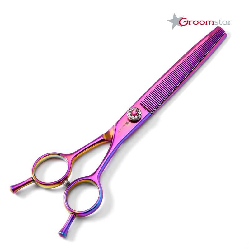 Groomstar – professionelle halbgleitende Schere, 7 Zoll, 66 Zähne