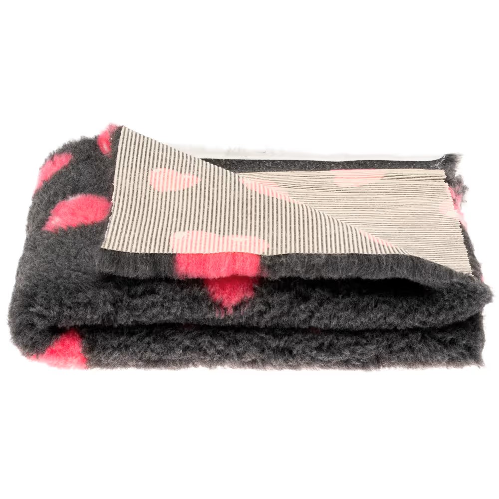 Blovi DryBed A+  anthrazit mit rosa Herzen