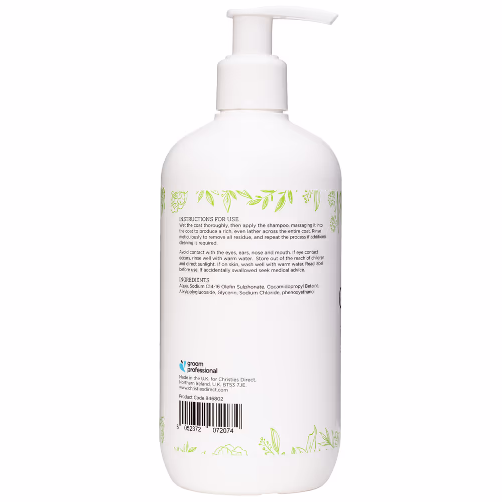 Groom Professional Luxe Gentle Shampoo 350ml /Mildes, parfümfreies Shampoo für Hunde und Katzen, Konzentrat 1:30