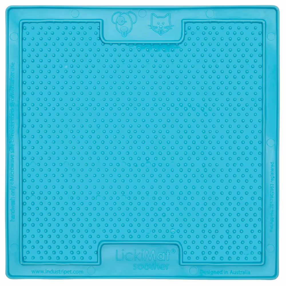 LickiMat Classic Soother- eine Hundeleckmatte, weich blau