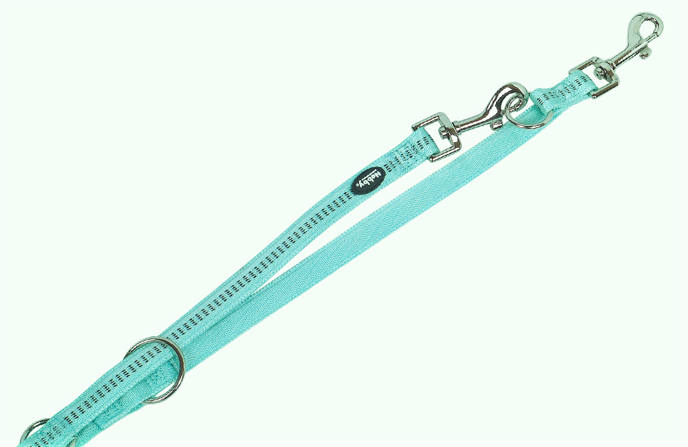 Führleine "Soft Grip" mint  3fach verstellbar
