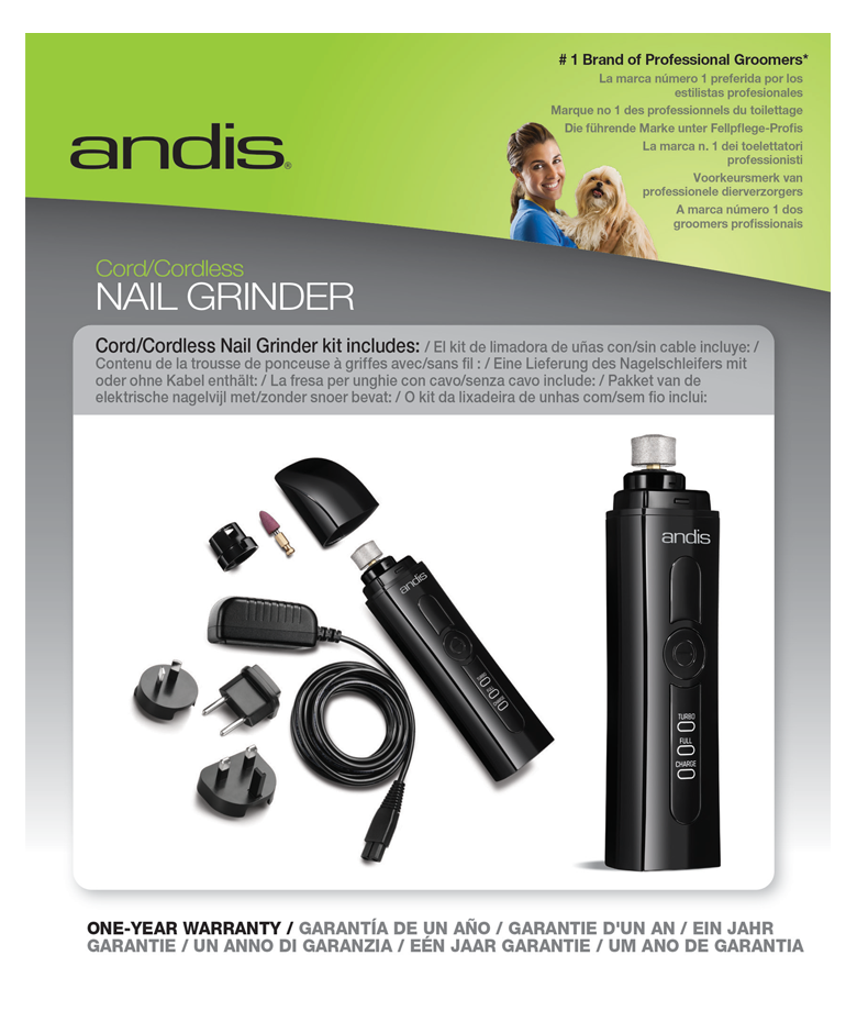 Andis® Li-Ion Akku-Krallenschleifer