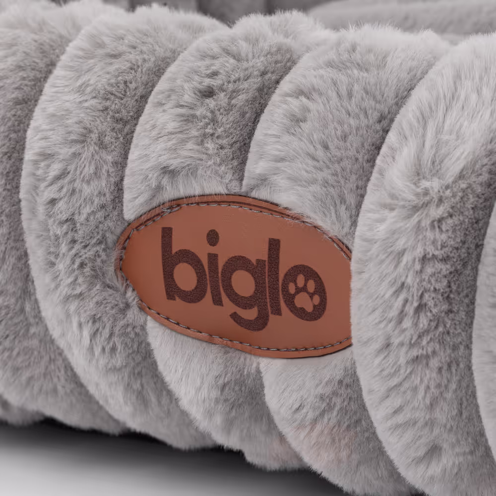 Biglo Bed Cobe Grey – bequemes und weiches Bett, Hundesofa grau