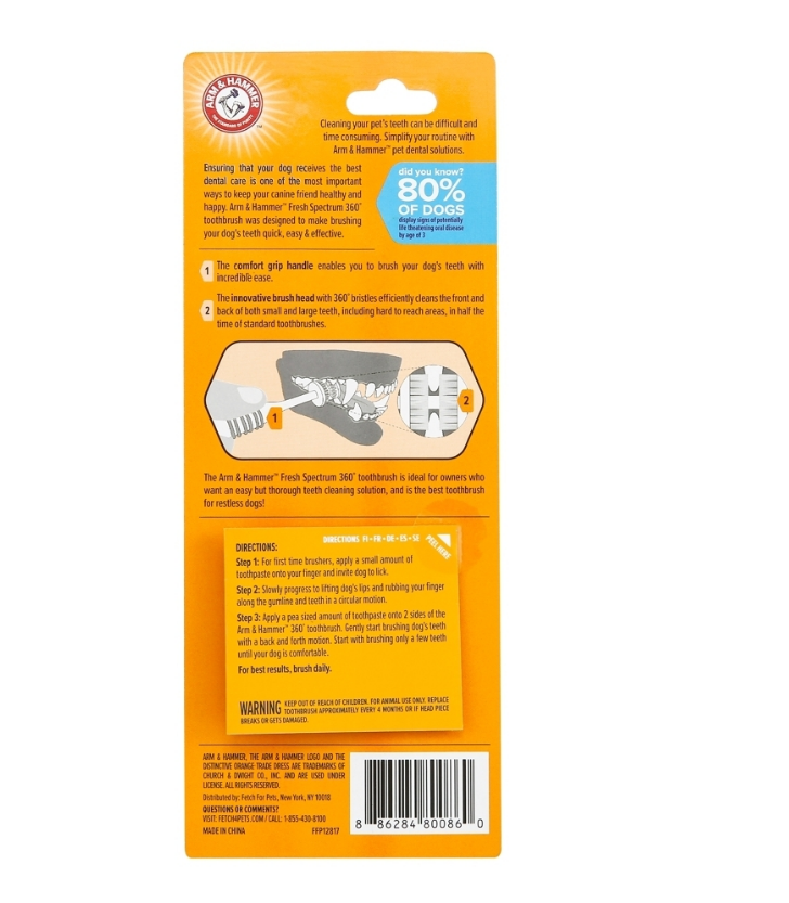 Arm & Hammer 360° Zahnpflegeset für kleine Hunde und Welpen