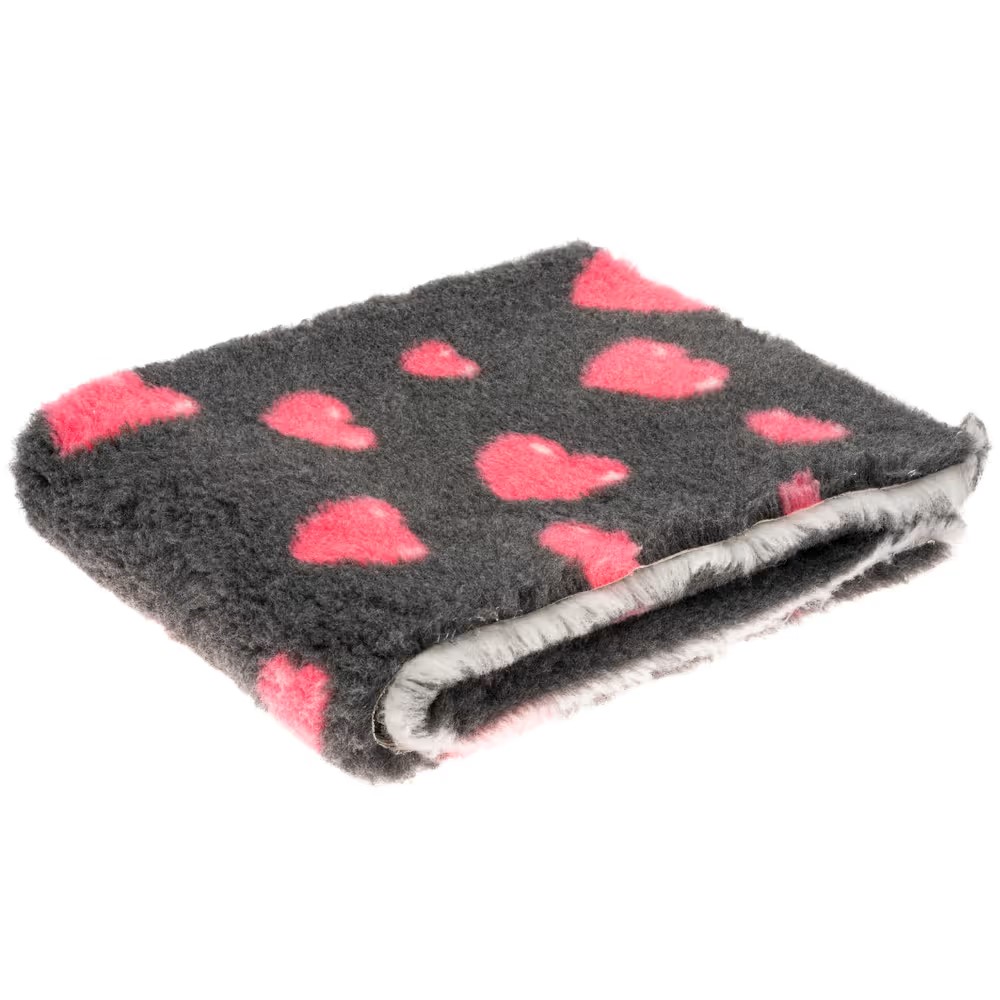 Blovi DryBed A+  anthrazit mit rosa Herzen