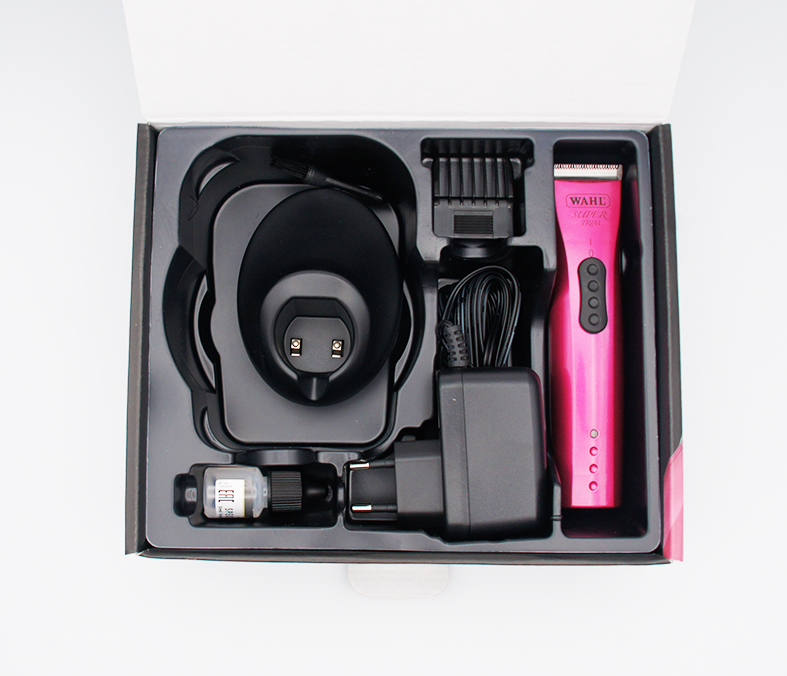 WAHL® Akku-Hundetrimmer "Super Trim" PINK BERRY (inkl. Scherkopf & Vario-Aufsteckkamm)