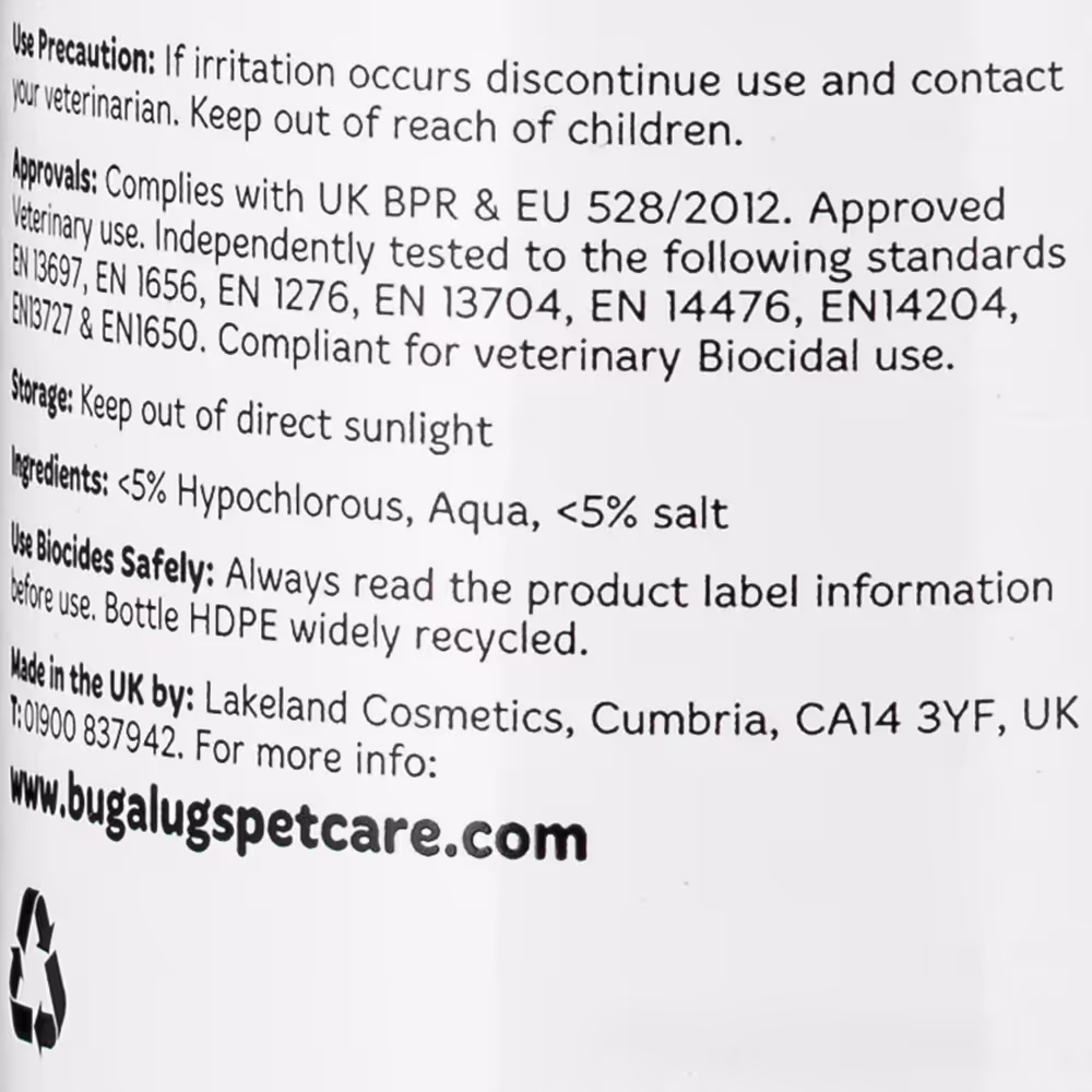 Bugalugs Antiseptic Eye Drops 200ml - Augenreiniger für Hunde und Katzen 200 ml