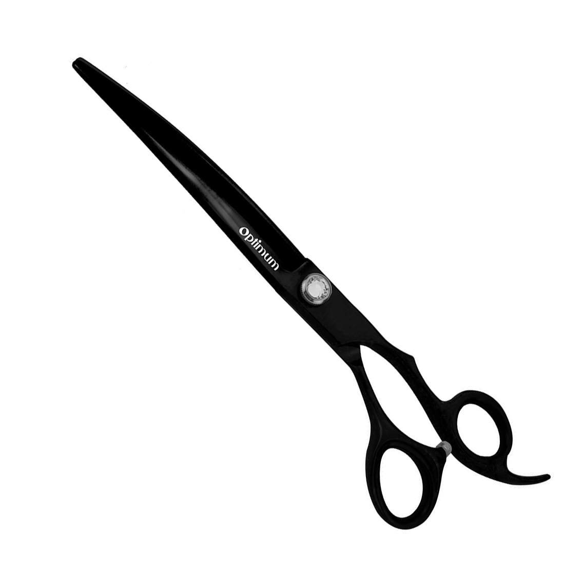 Optimum® "Black Titanium" Gebogene Hundeschere