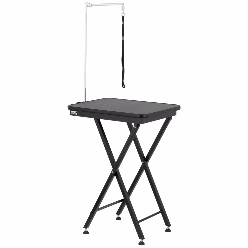 Blovi X-Shape Competition-Tisch 60 x 45 cm – klappbarer Trimmtisch in Schwarz