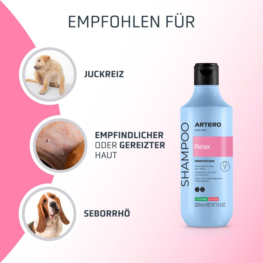 ARTERO® Hypoallergenes Hundeshampoo "Relax" 300 ml