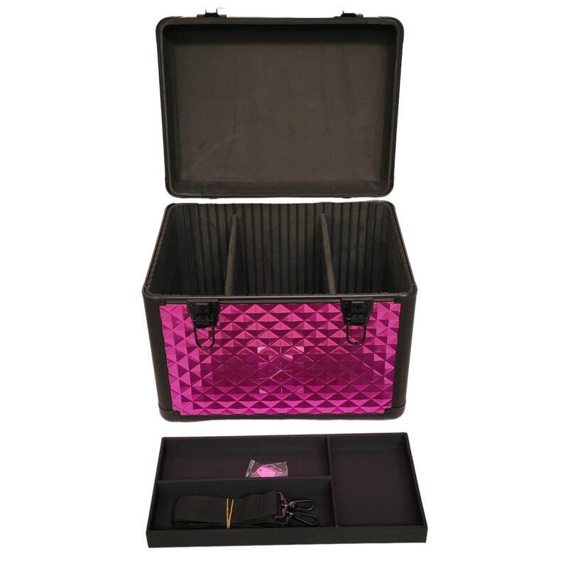 KOTAI Trim Case – professioneller Koffer für Pflegezubehör, Pink-Schwarz