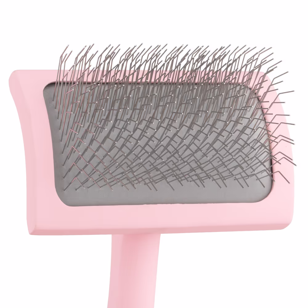 Blovi Medium Wooden Slicker Brush -mittlere Zupfbürste mit langen 25-mm-Stiften