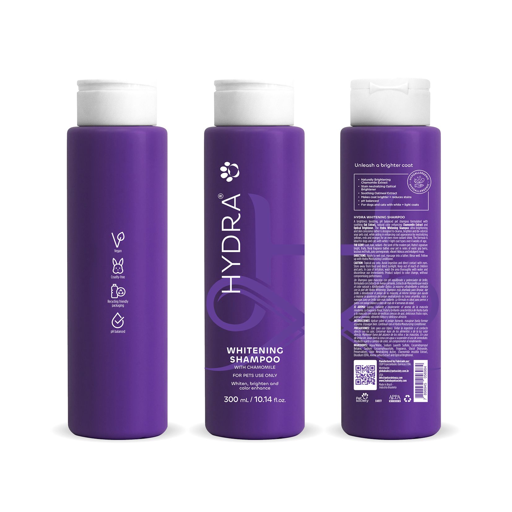 HYDRA PET CARE WHITENING SHAMPOO 300 ml