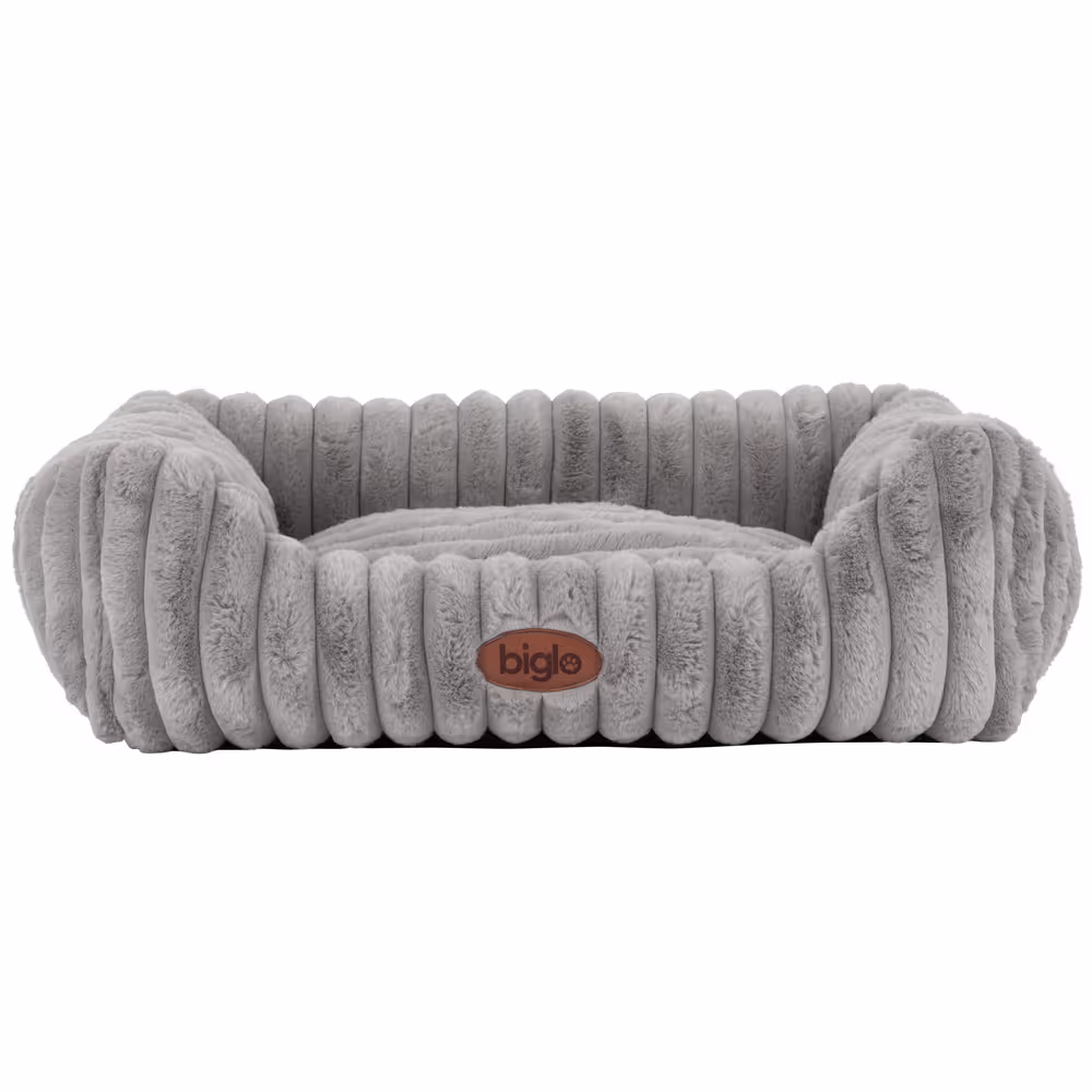 Biglo Bed Cobe Grey – bequemes und weiches Bett, Hundesofa grau