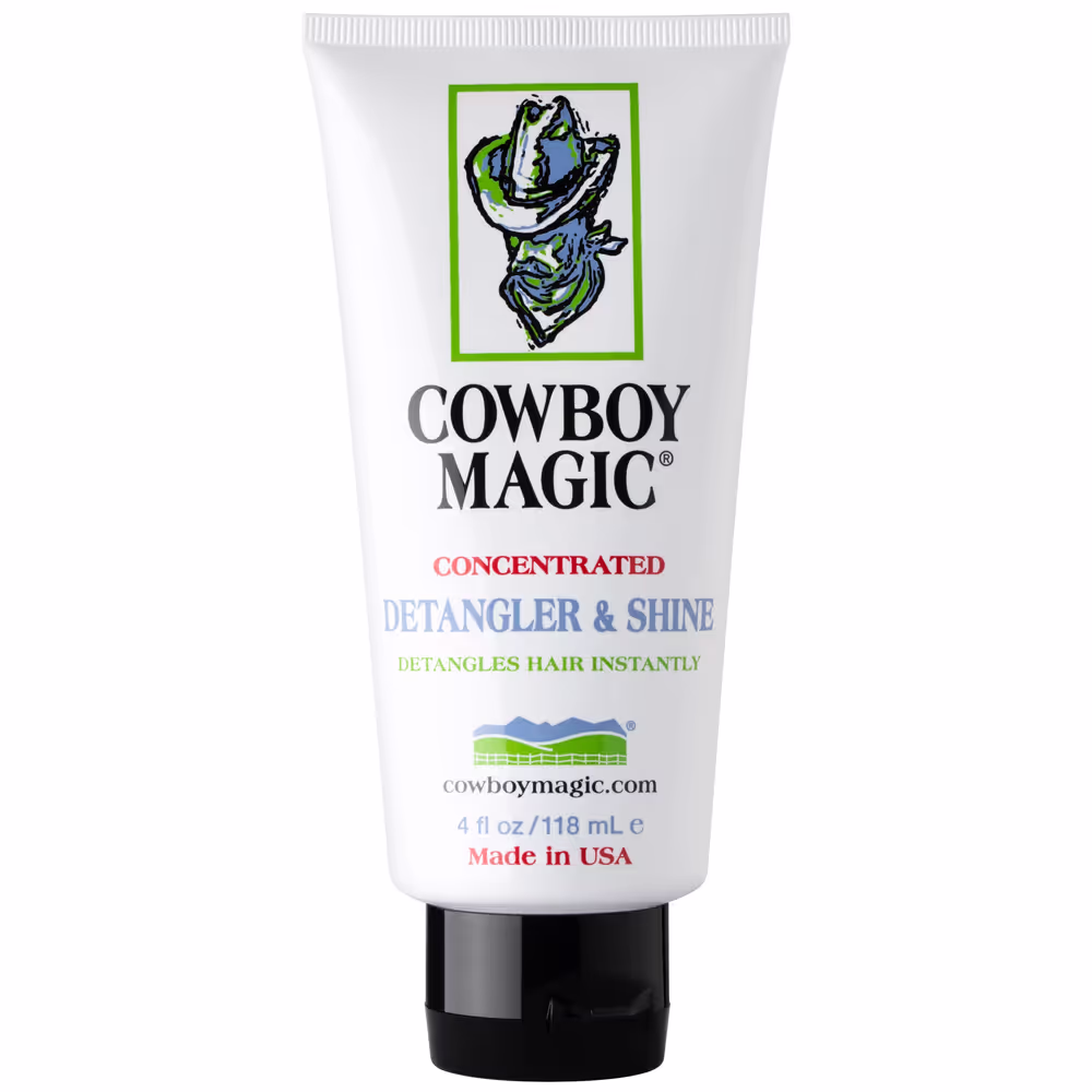 Cowboy Magic Detangler & Shine / Ein Präparat, das das Fell von Hunden, Katzen und Pferden stark entwirrt und ihm Glanz verleiht