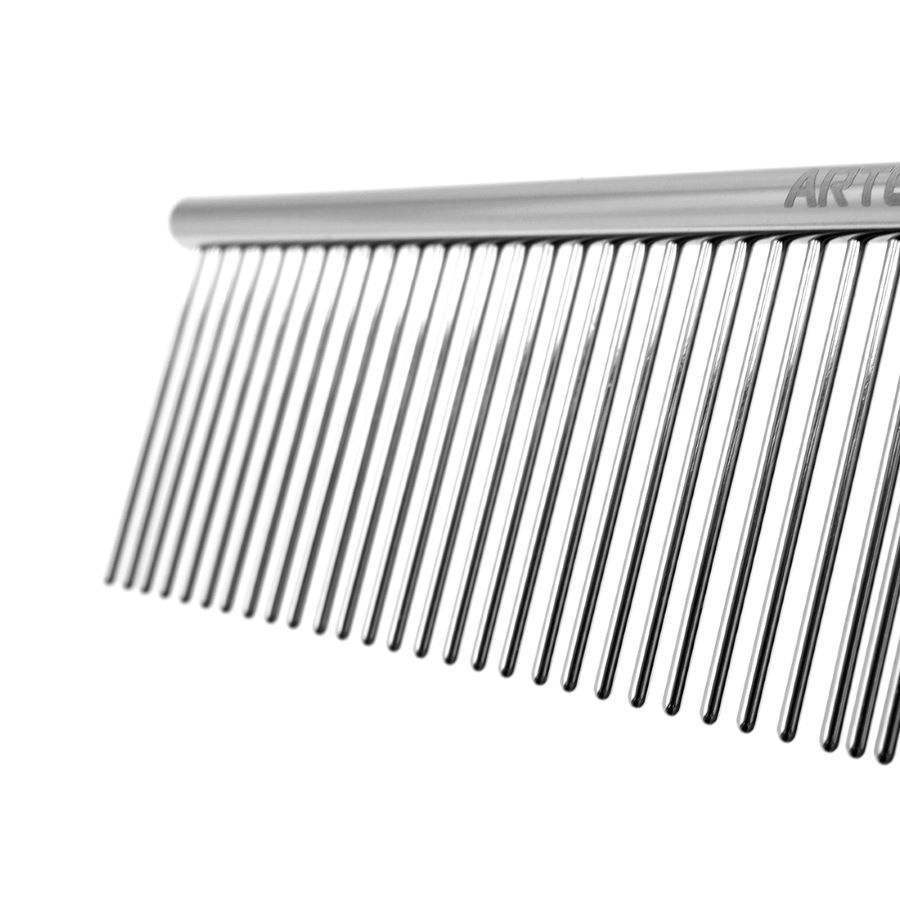 ARTERO® Doppelseitiger Frisierkamm "Ginger" mit langen Zinken  3 cm / Kamm Länge  18 cm