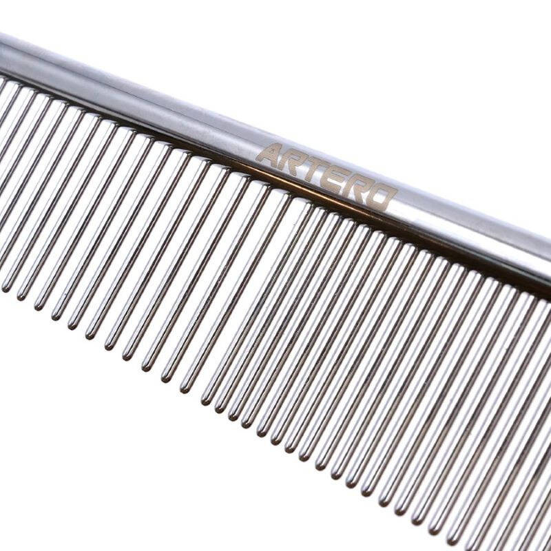 ARTERO® Doppelseitiger Mini-Frisierkamm "Ginger" - 15,5 cm mit gemischtem (50:50) Stiftabstand