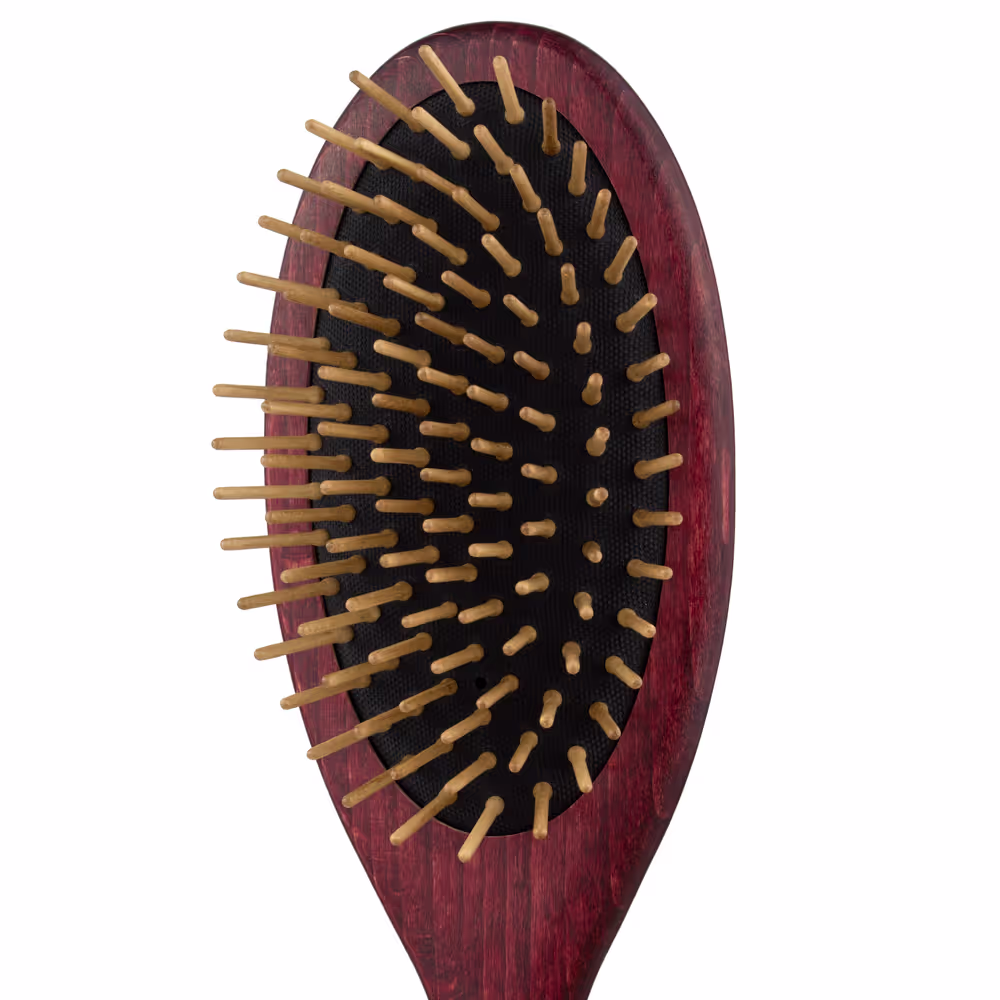 Maxi Pin Wood Brush  - ovale Bürste mit Holzstiften 15mm, groß